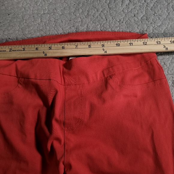 Soft Surroundings Pants Womens XS Ponte Slim Leg Mid Rise Pull On Stretch Pink - Picture 2 of 9